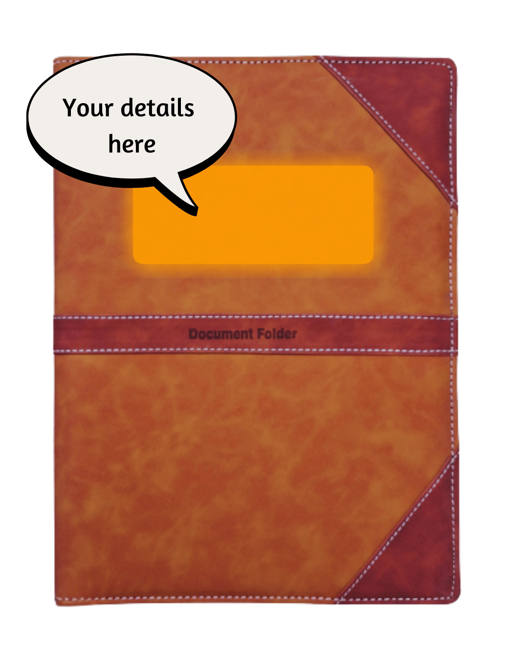Classic Gold Document Folder - Engrave (Top)