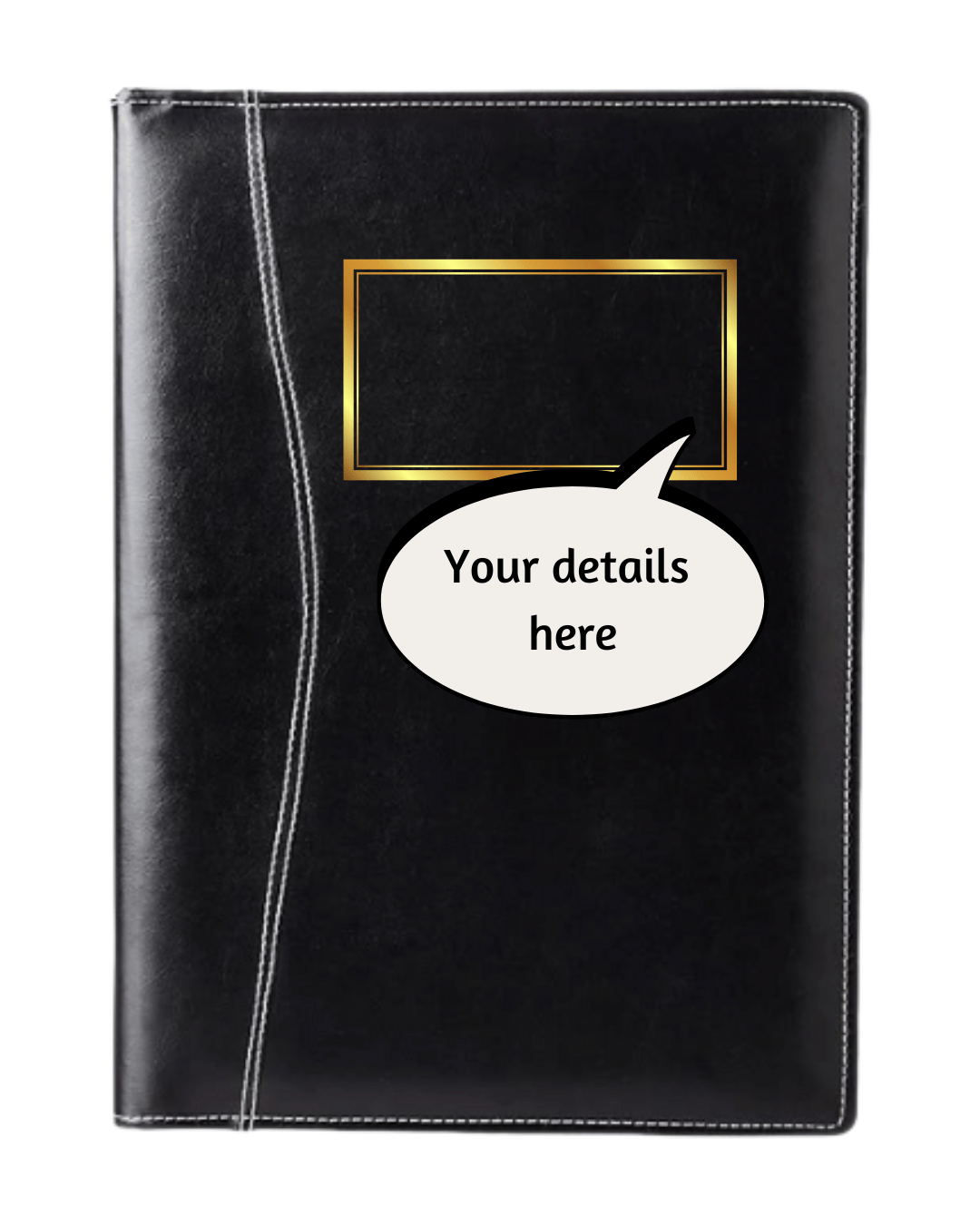Premium Black Document Folder