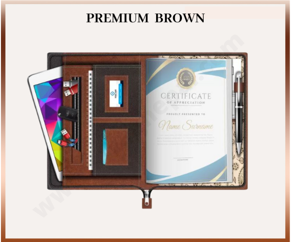 Premium Brown Document Folder